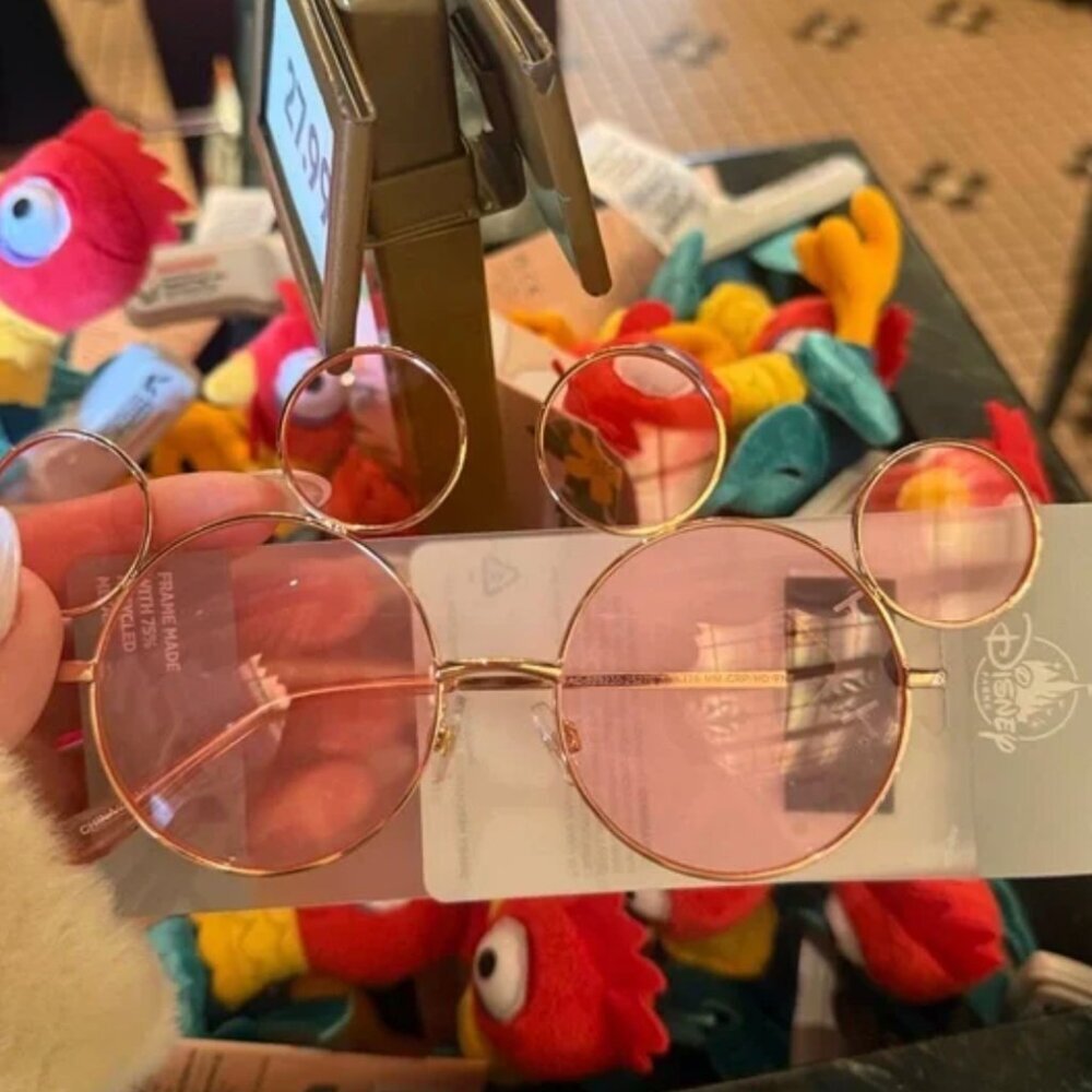 NWT! DISNEY PARKS Mickey Mouse Pink Sunglasses - Picture 2 of 3